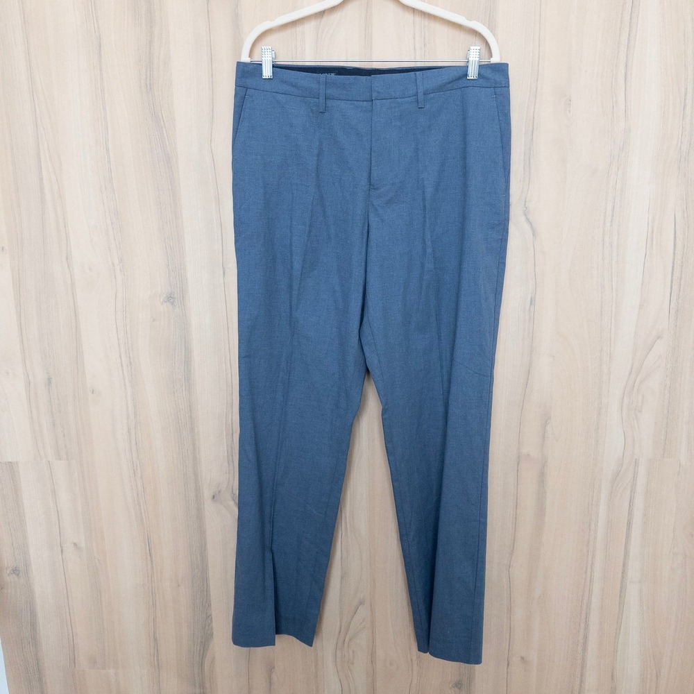 J.Crew Mens Dress Pants Size 33x32 Blue Bedford Trousers Preppy Classic Office